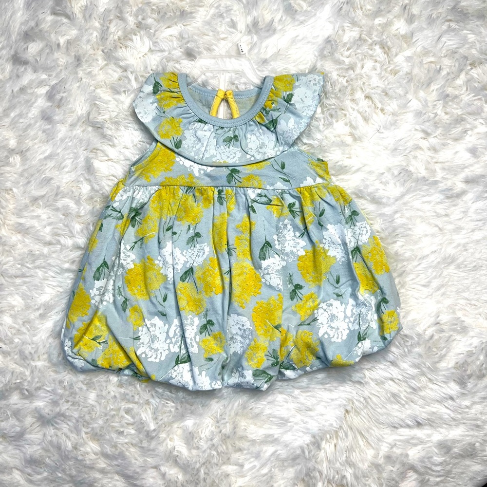 Burt’s Bees Baby Baby Girls Outfit Flower Dress Size 3-6 Month NWT